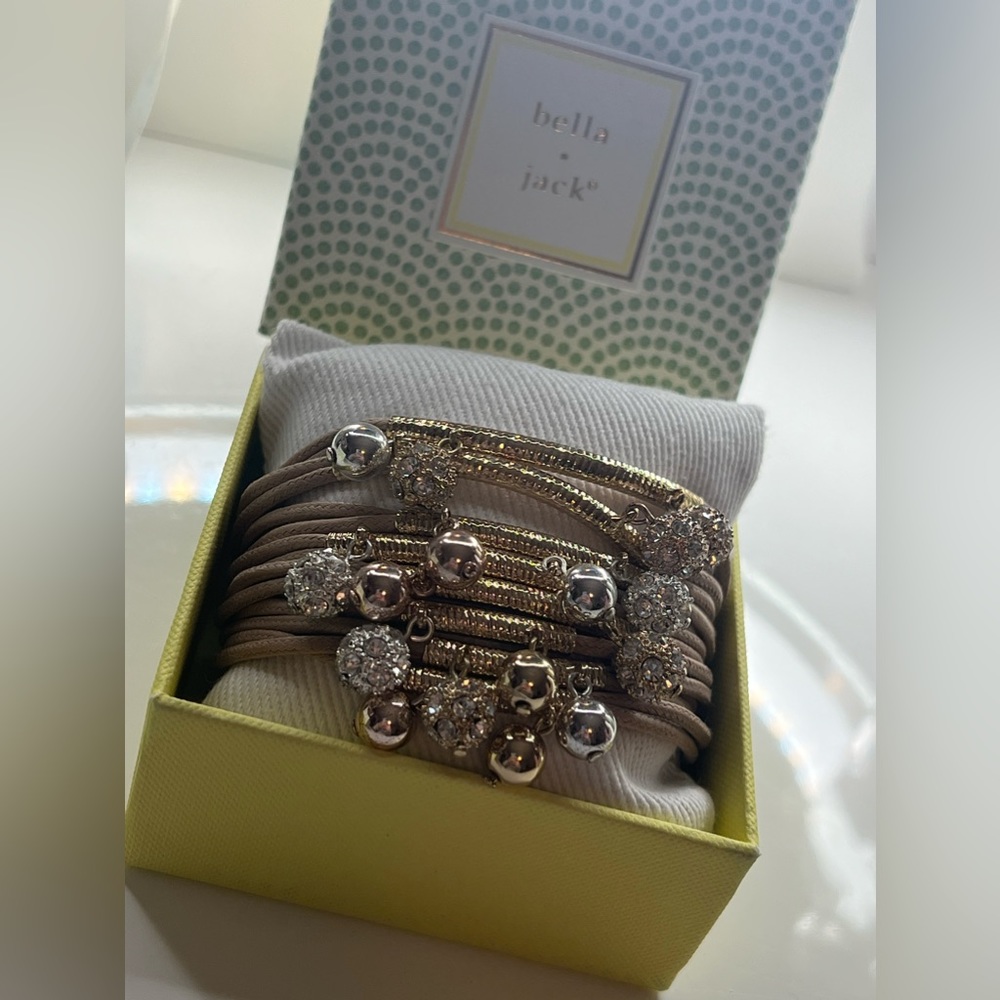 Bella •Jack Gold and Silver Bangled Bracelet
